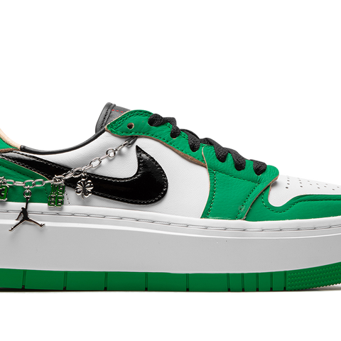 Nike Air Jordan 1 Elevate Low SE Lucky Green White Black DQ8394 301 2024 Women's 9.5!