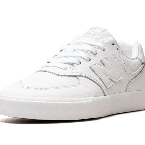 New balance 574 triple white best sale