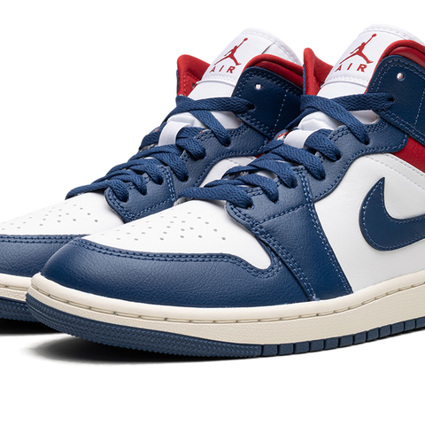 JORDAN AIR JORDAN 1 MID WMNS Blue Red Stadium Goods