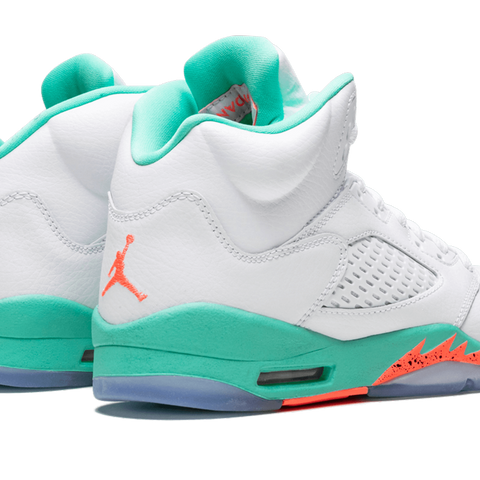 Size 4.5Y- Jordan 5 store Retro GS 2018 Light Aqua