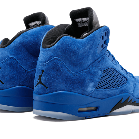 Jordan retro 5 blue suede online