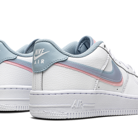 Nike Air Force 1 Lv8 GS Double Swoosh White Blue Pink CW1574 100 Stadium Goods