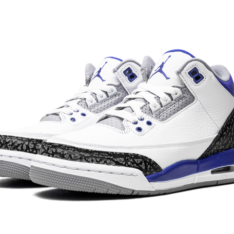 Nike Air Jordan 3 Retro GS Racer Blue White Shoes 398614-145 deals Size 6.5Y