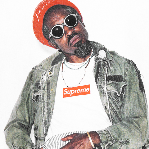 Supreme André 3000 authentic Tee Heather Grey