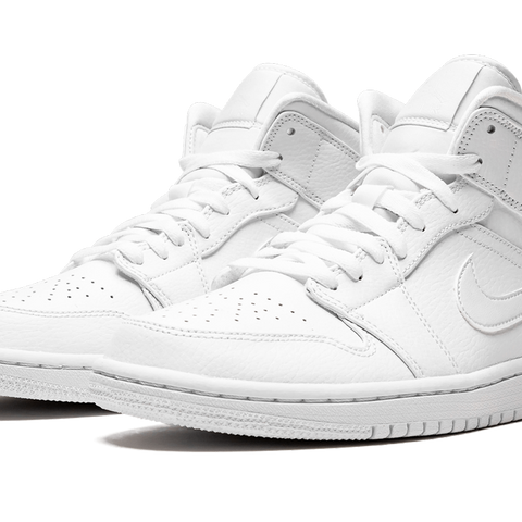 JORDAN Air Jordan 1 Mid Triple White Stadium Goods