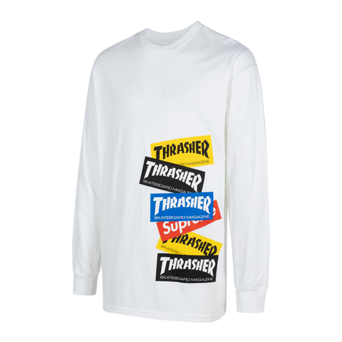 Supreme x Thrasher Multi Logo L/S deals Tee