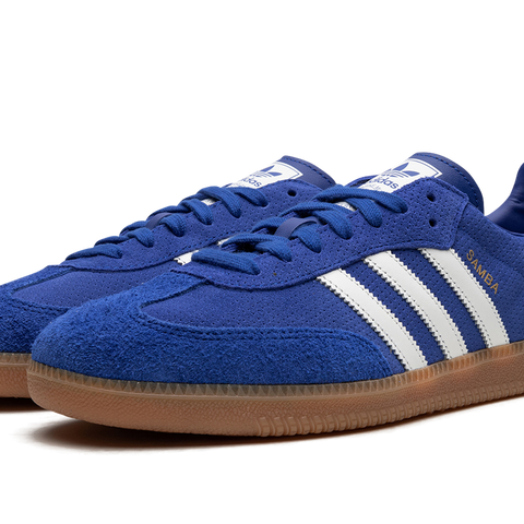 Cheapest adidas samba blue suede online