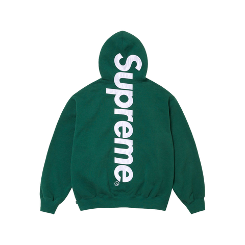 SATIN APPLIQUÉ HOODED SWEATSHIRT – Stadium Goods