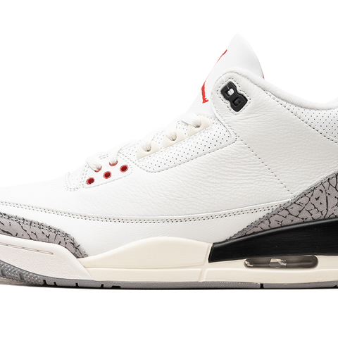 Jordan 3 white cement with swoosh hotsell