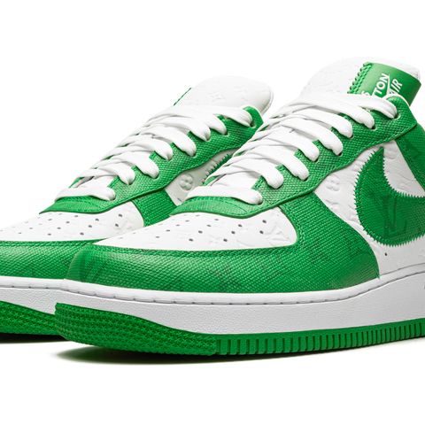 Nike Louis Vuitton Air Force 1 Low Virgil Abloh White Green 1A9V9U Stadium Goods