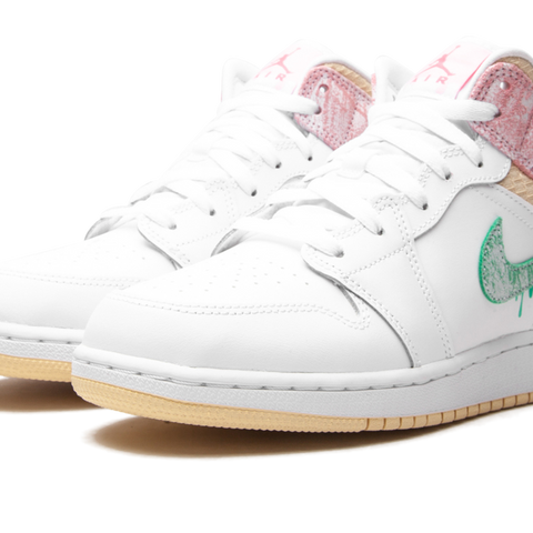 Nike Air Jordan 1 Mid SE GS Paint Drip Ice store Cream Pink DD1666-100 Youth Size 4Y