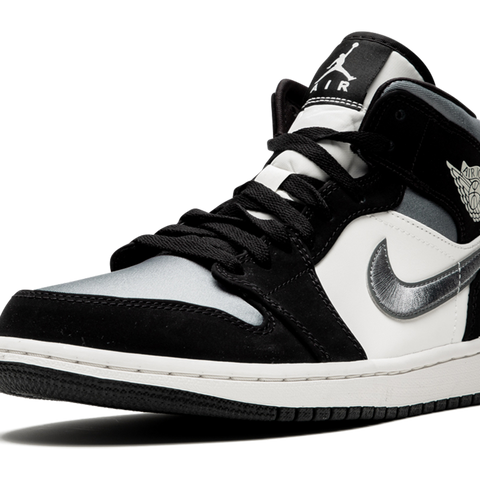 Air jordan 1 mid se black grey on sale