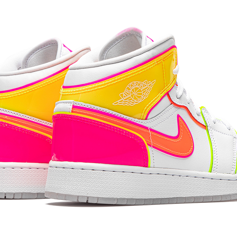 Nike Air Jordan 1 Mid SE GS 'EDGE GLOW' popular Size Youth 5 Women’s 6.5 CV4611-100