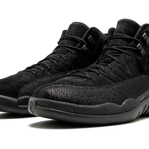 Jordan 12 ovo black and white best sale