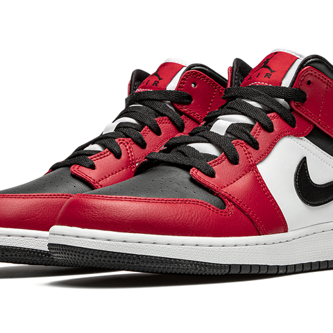 Nike Air Jordan 1 Mid GS 'Black high quality Toe' 4Y