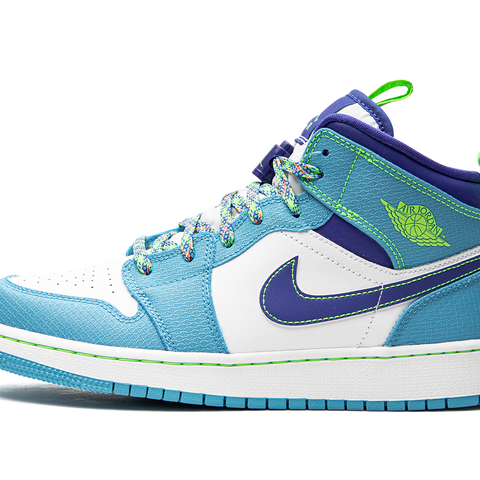 Nike Air Jordan 1 Mid SE Sprite Blue Volt GS orders Youth Size 7Y DA8010 400