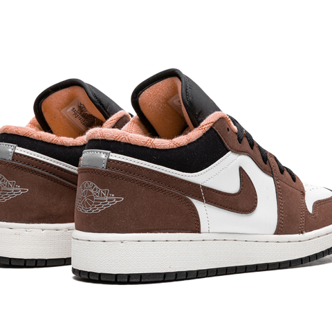 Nike Air Jordan 1 Low SE Mocha Brown top Pink White GS Size 4.5Y DM0589-200 IN HAND