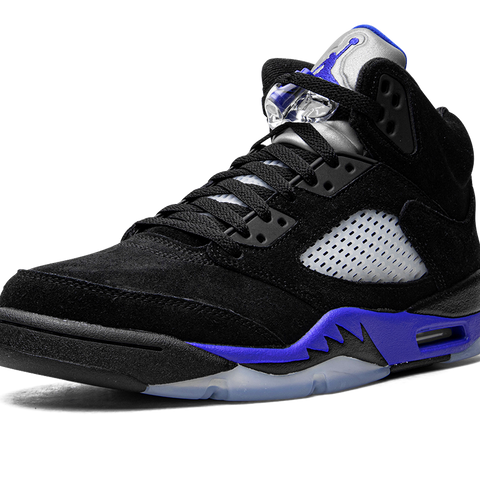 Jordan 5 black blue best sale