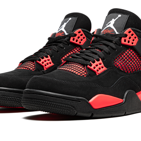 Red black and white jordan retro 4 online