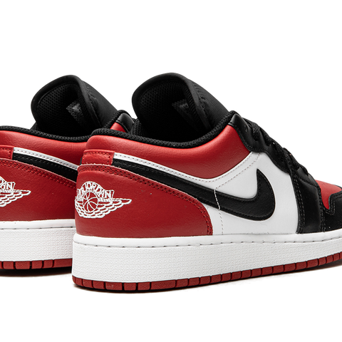 Jordan 1 Low popular Bred Toe, Size Youth 7