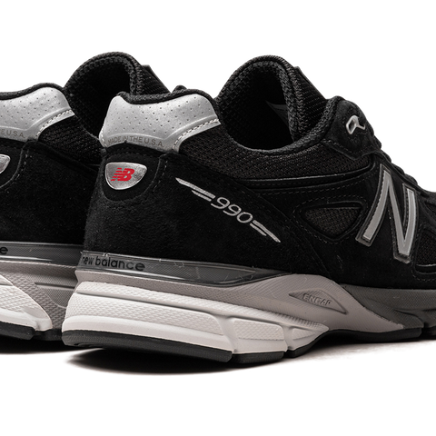 Mens purchases 9.5 New Balance 990V4 Black/Silver Shoes (M990BK4)