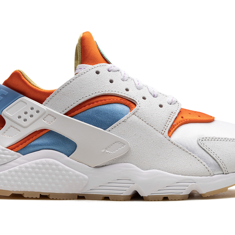 Orange and white huaraches best sale