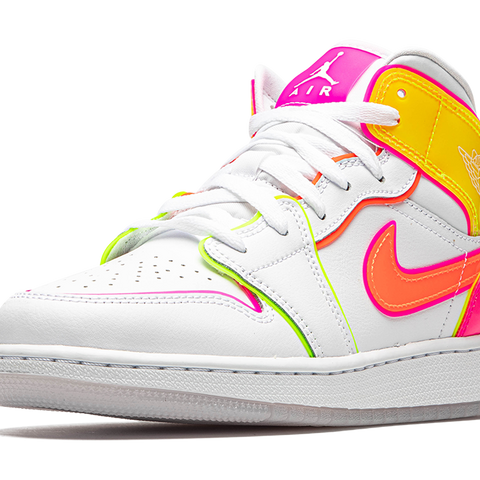 Nike outlet Air Jordan 1 Mid SE GS - Edge Glow