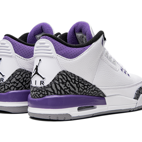 Nike Air Jordan Retro 3 Dark Iris shops White Cement Grey Purple Black 6.5y GS size