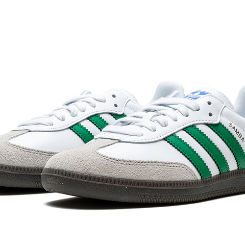 Adidas samba og white green on sale