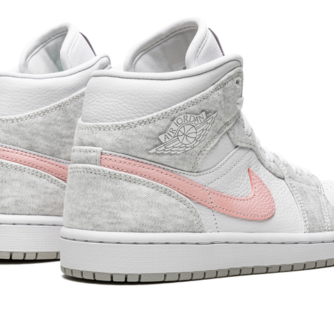 AIR JORDAN 1 MID SE WMNS Heather Grey Pink