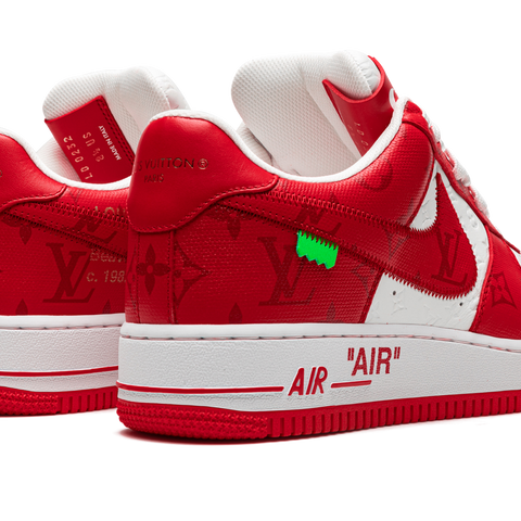 Off white af1 red hotsell