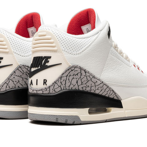 Jordan 3s white cement best sale