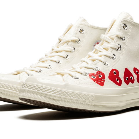 Comme des garcons converse white high top online