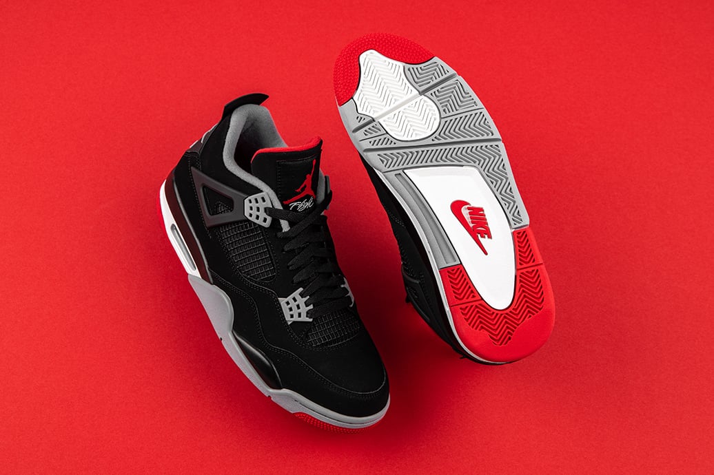 Air Jordan 4 Bred - Black/Red Review  Jordan 4 bred, Sport shoes, Sneakers