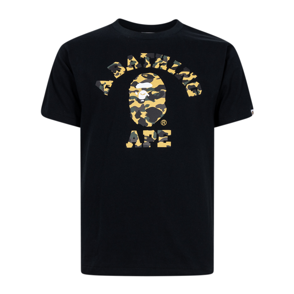 BAPE 1st 2024 Camo College Tee Yellow