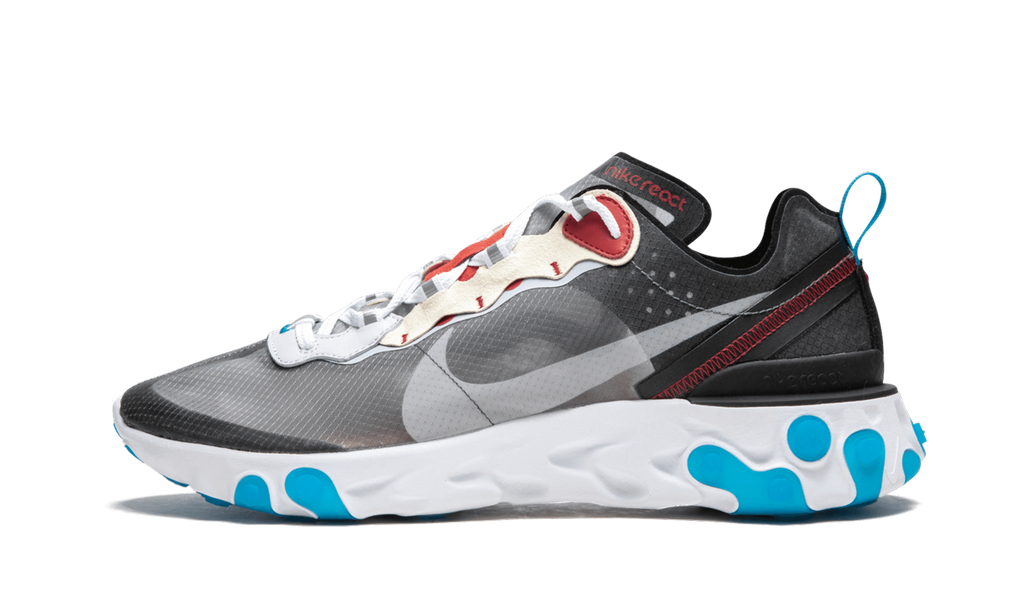 Nike React Element 87 Dark Grey Blue AQ1090-003 Men's Size 9 - deals Women's 10.5